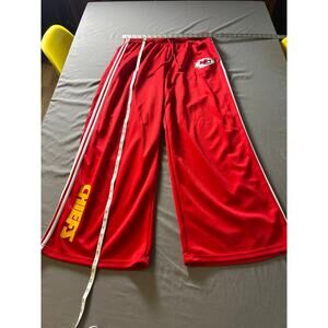 Kansas City Chiefs NFL Track Pants Men’s XL Red Ultra Game Joggers Side Stripe